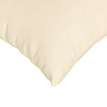 Sofakissen 2 Stück Creme 60 x 40 cm Cordstoff