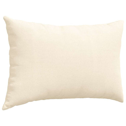 Sofakissen 2 Stück Creme 60 x 40 cm Cordstoff