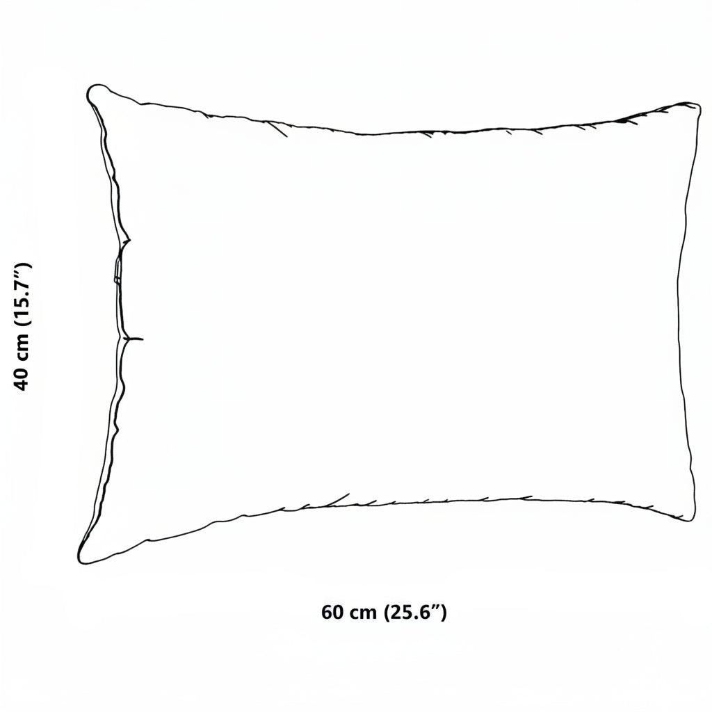 Sofakissen 2 Stück Creme 60 x 40 cm Cordstoff
