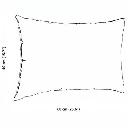 Sofakissen 2 Stück Creme 60 x 40 cm Cordstoff