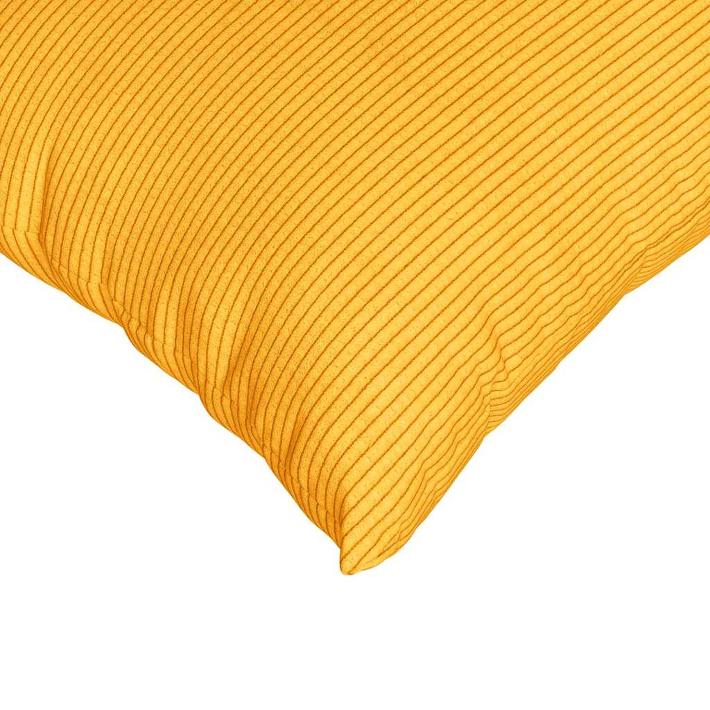 Sofakissen 2 Stück Creme 60 x 40 cm Cordstoff