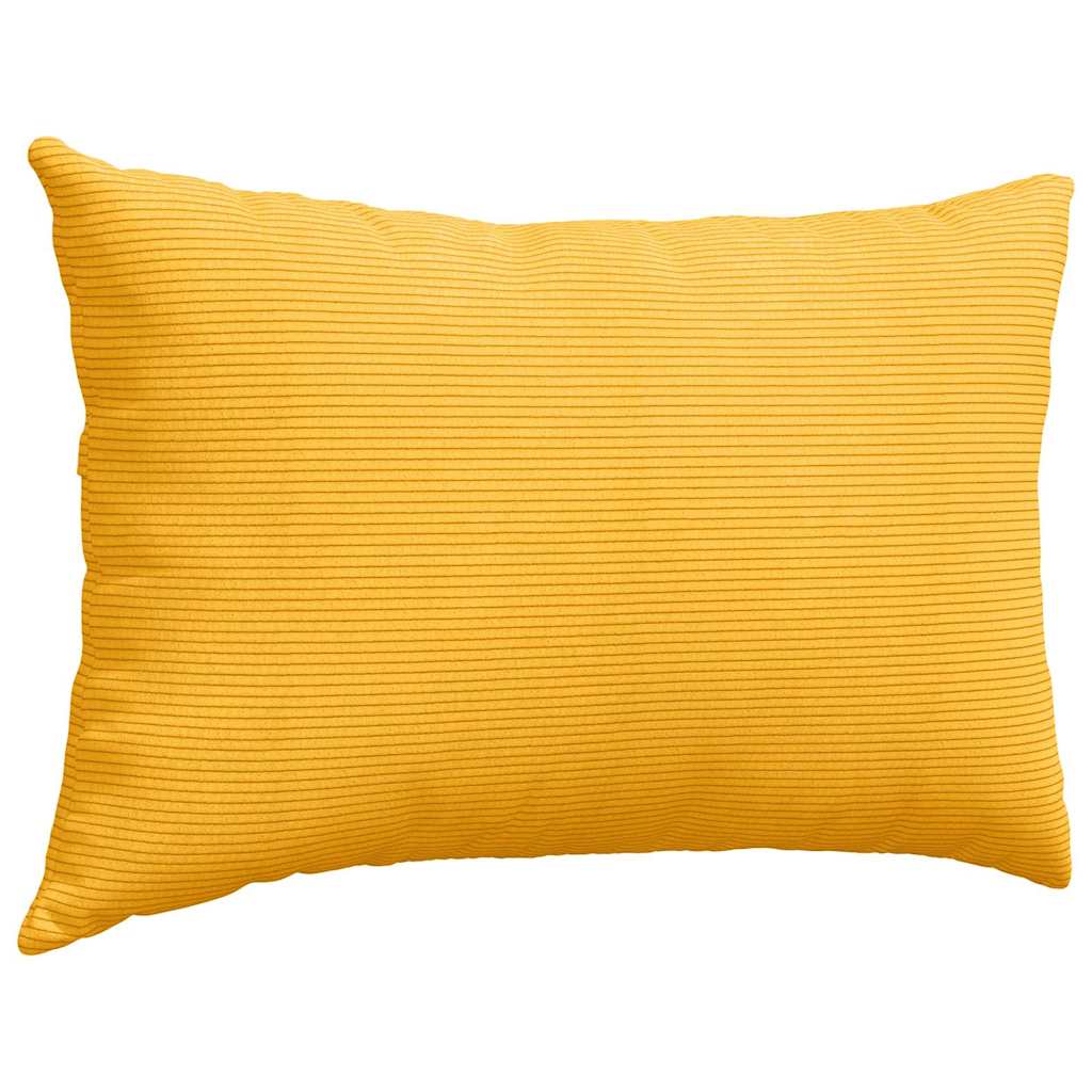 Sofakissen 2 Stück Creme 60 x 40 cm Cordstoff