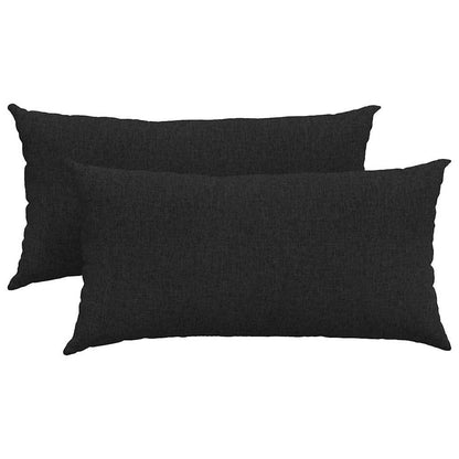 Sofakissen 2 pcs Wolkengrau 80 x 40 cm Stoff
