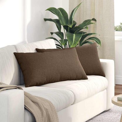Sofakissen 2 pcs Wolkengrau 80 x 40 cm Stoff