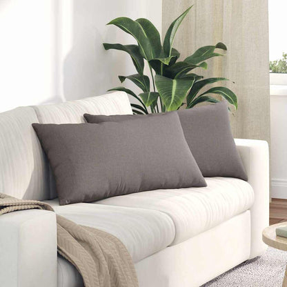Sofakissen 2 pcs Wolkengrau 80 x 40 cm Stoff