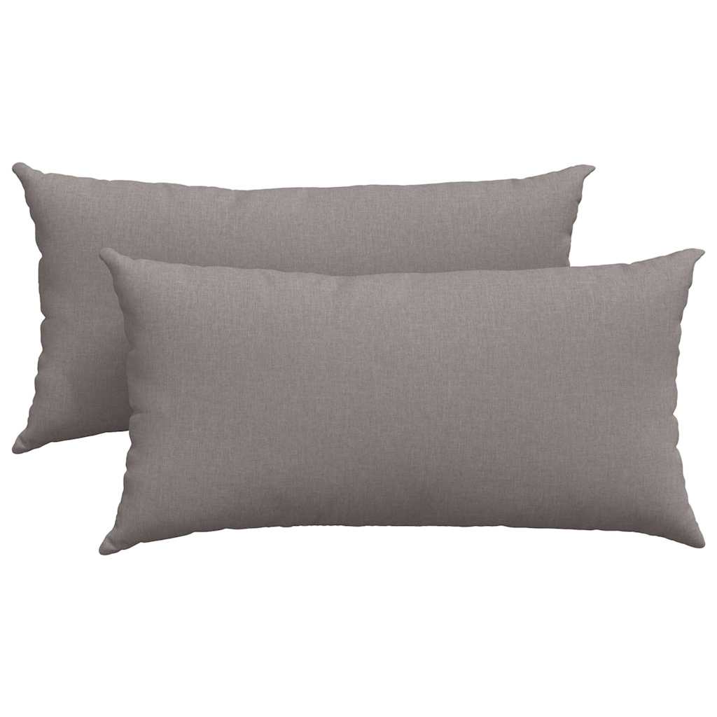 Sofakissen 2 pcs Wolkengrau 80 x 40 cm Stoff