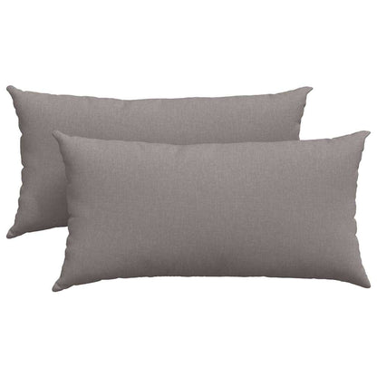 Sofakissen 2 pcs Wolkengrau 80 x 40 cm Stoff