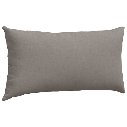 Sofakissen 2 pcs Wolkengrau 80 x 40 cm Stoff
