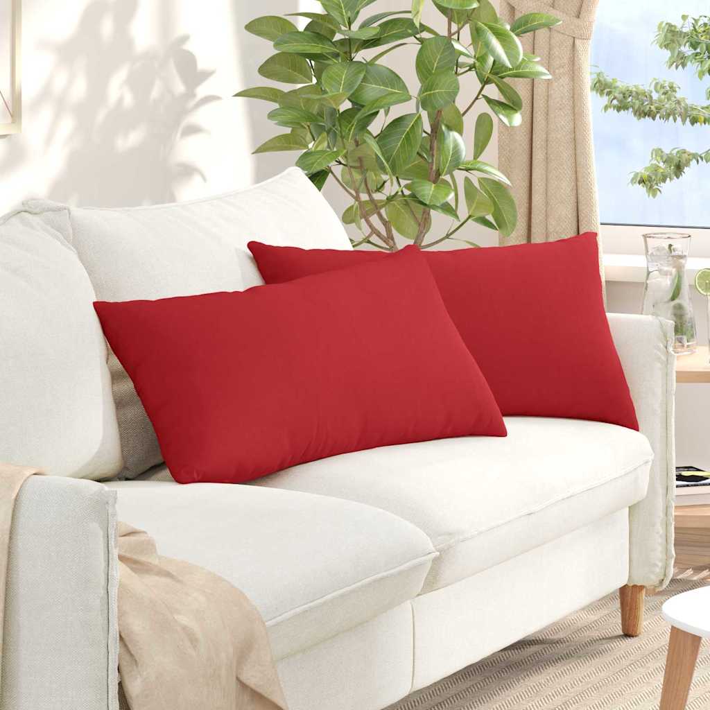 Sofakissen 2 pcs Wolkengrau 80 x 40 cm Stoff