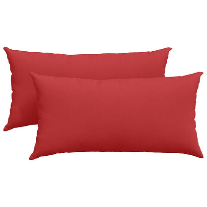 Sofakissen 2 pcs Wolkengrau 80 x 40 cm Stoff