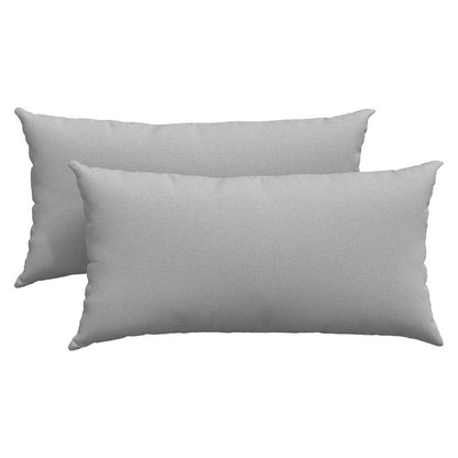 Sofakissen 2 pcs Wolkengrau 80 x 40 cm Stoff