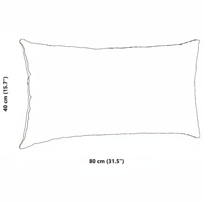 Sofakissen 2 pcs Wolkengrau 80 x 40 cm Stoff