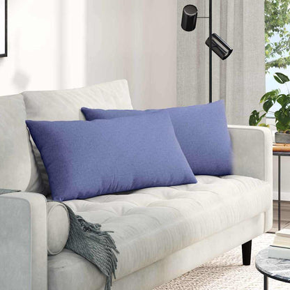 Sofakissen 2 pcs Wolkengrau 80 x 40 cm Stoff