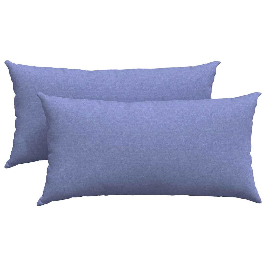 Sofakissen 2 pcs Wolkengrau 80 x 40 cm Stoff