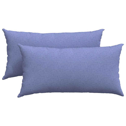 Sofakissen 2 pcs Wolkengrau 80 x 40 cm Stoff