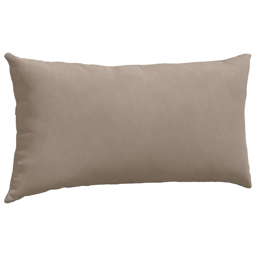 Sofakissen 2 Stück Beige 80 x 40 cm Stoff