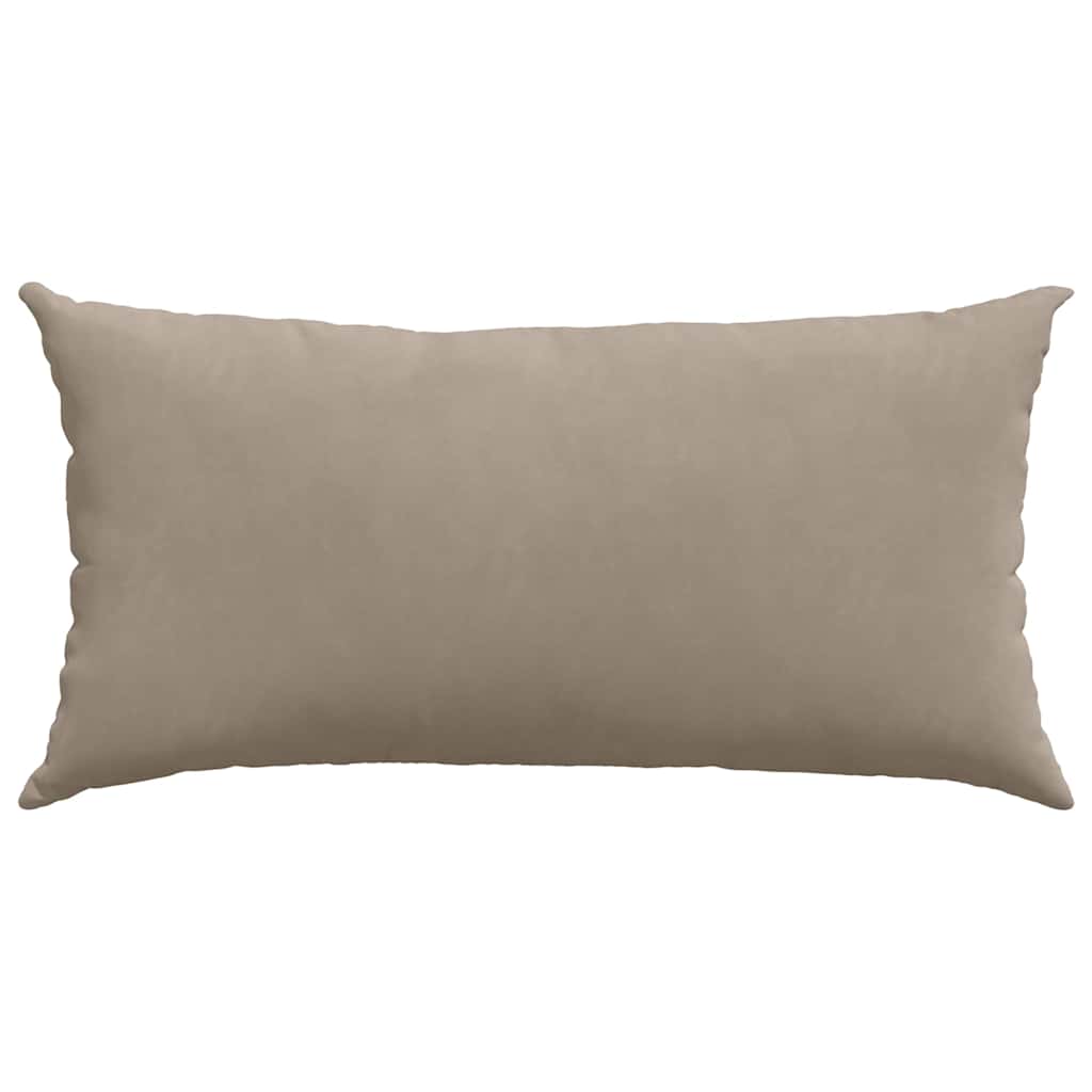 Sofakissen 2 Stück Beige 80 x 40 cm Stoff