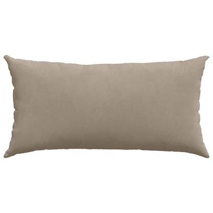 Sofakissen 2 Stück Beige 80 x 40 cm Stoff