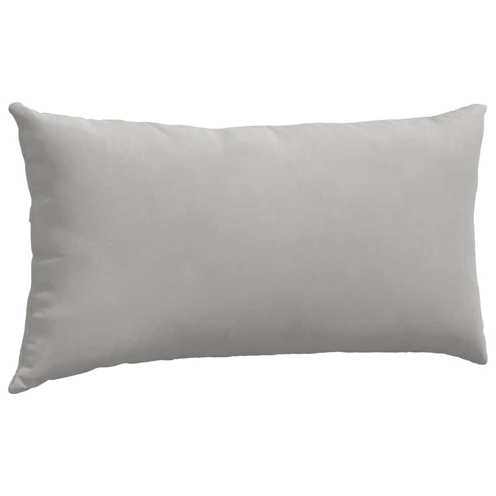 Sofakissen 2 Stück Beige 80 x 40 cm Stoff