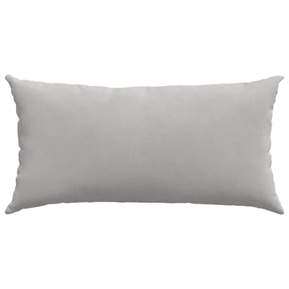 Sofakissen 2 Stück Beige 80 x 40 cm Stoff