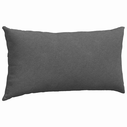 Sofakissen 2 Stück Grau-Grün 80 x 40 cm Cordstoff