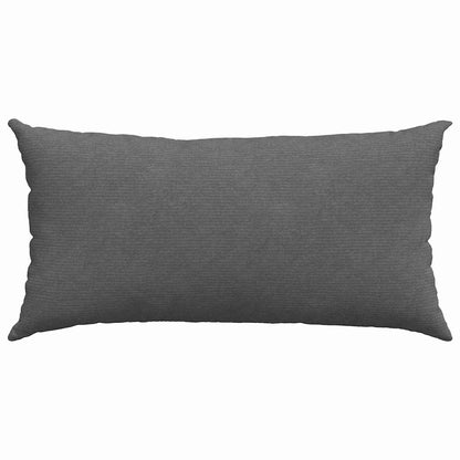 Sofakissen 2 Stück Grau-Grün 80 x 40 cm Cordstoff