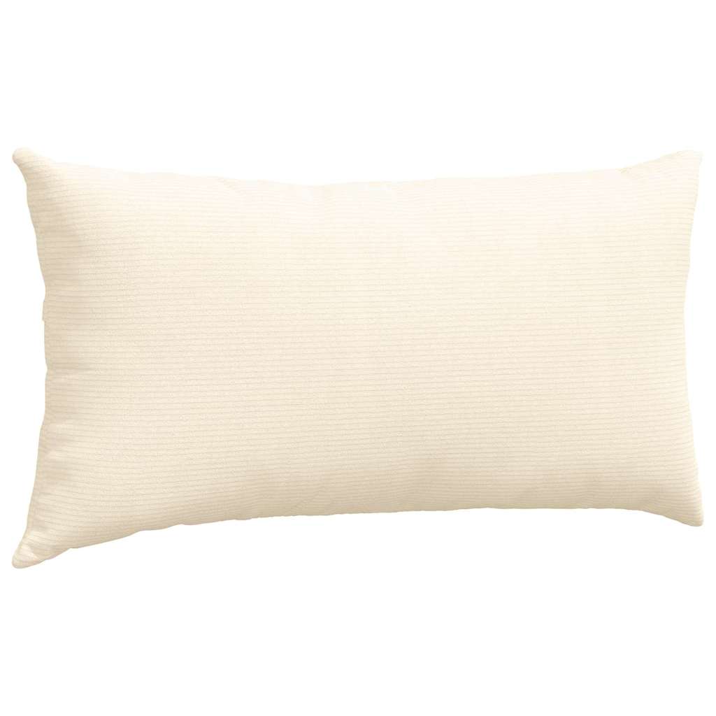 Sofakissen 2 Stück Grau-Grün 80 x 40 cm Cordstoff