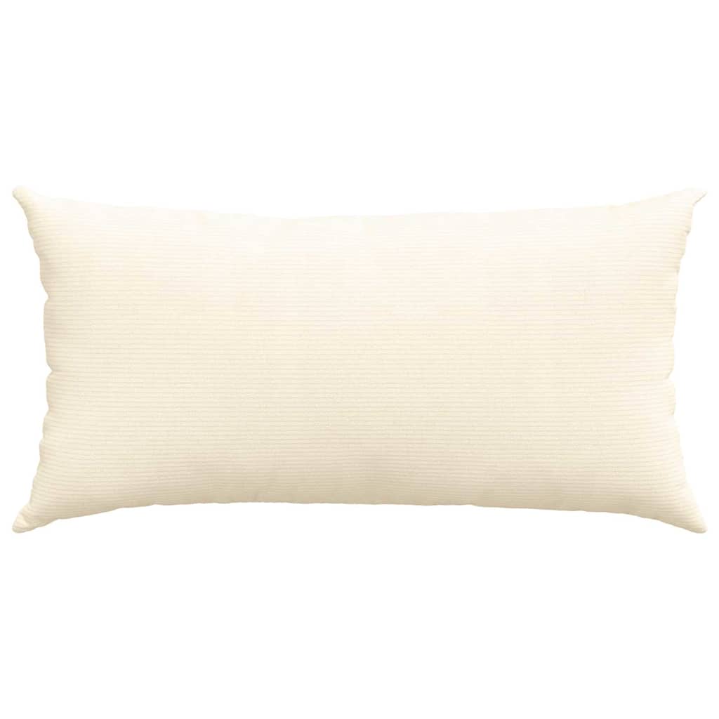 Sofakissen 2 Stück Grau-Grün 80 x 40 cm Cordstoff