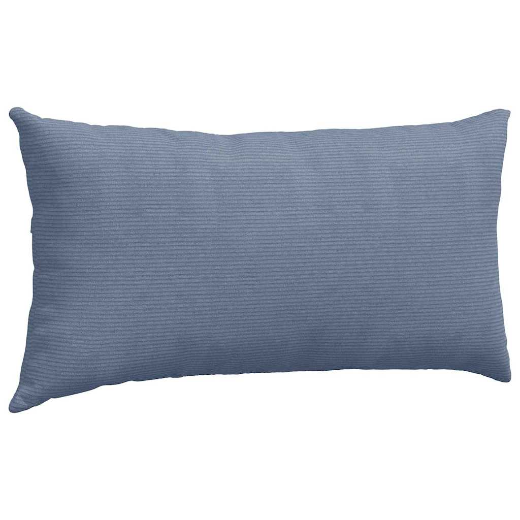 Sofakissen 2 Stück Grau-Grün 80 x 40 cm Cordstoff