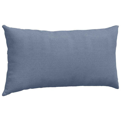 Sofakissen 2 Stück Grau-Grün 80 x 40 cm Cordstoff