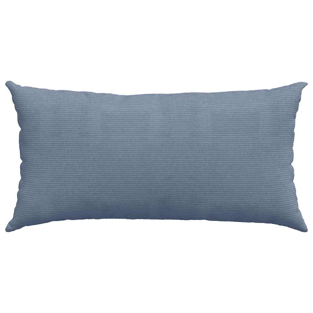 Sofakissen 2 Stück Grau-Grün 80 x 40 cm Cordstoff