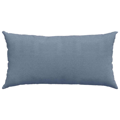 Sofakissen 2 Stück Grau-Grün 80 x 40 cm Cordstoff