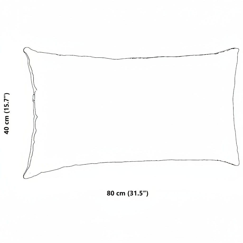 Sofakissen 2 Stück Grau-Grün 80 x 40 cm Cordstoff