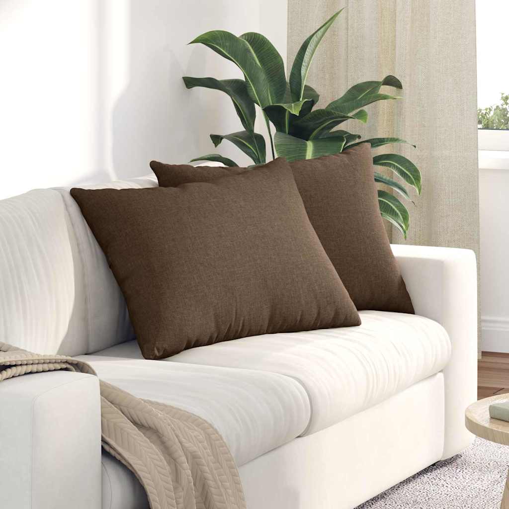 Sofakissen 2 pcs Hellgrün 70 x 50 cm Stoff
