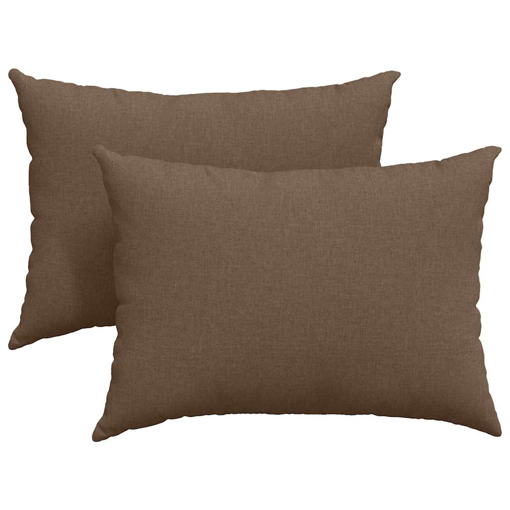 Sofakissen 2 pcs Hellgrün 70 x 50 cm Stoff