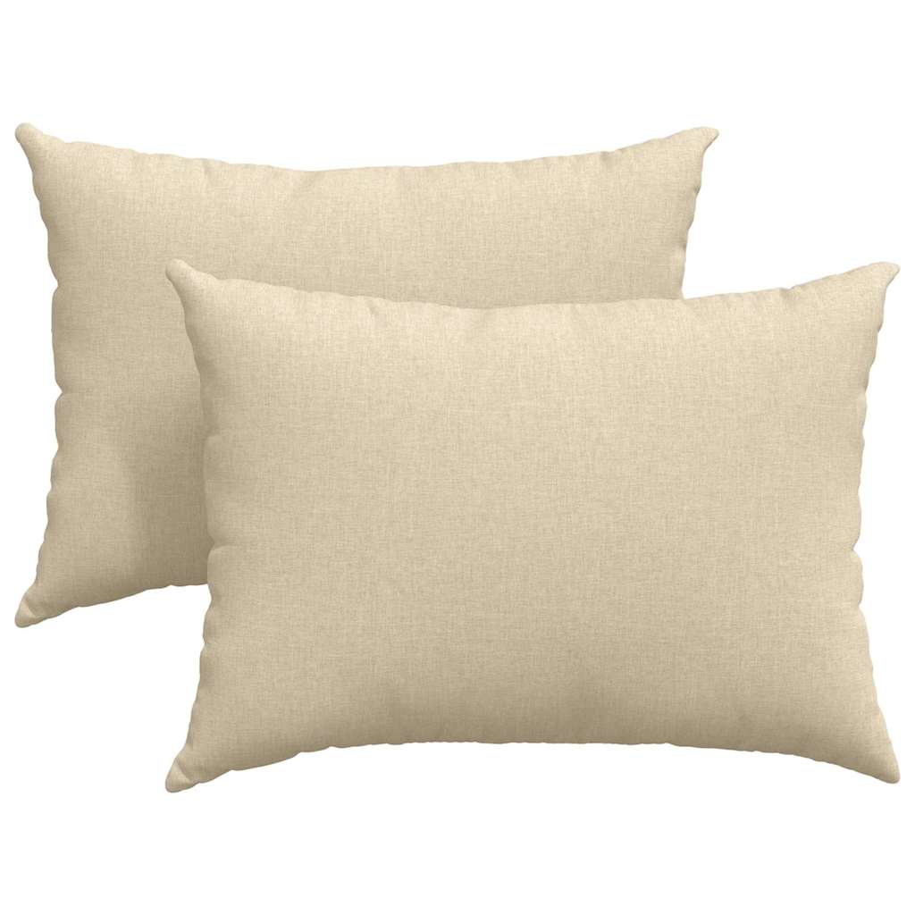 Sofakissen 2 pcs Hellgrün 70 x 50 cm Stoff