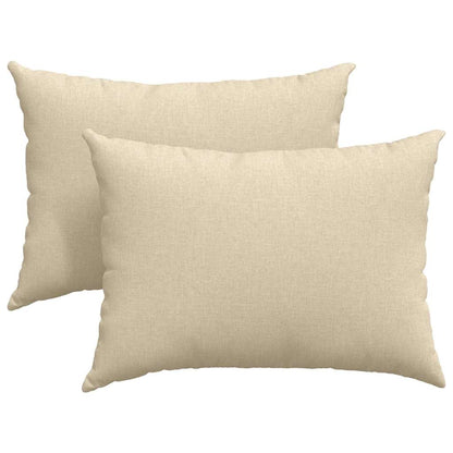 Sofakissen 2 pcs Hellgrün 70 x 50 cm Stoff