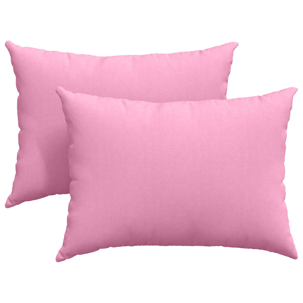 Sofakissen 2 pcs Hellgrün 70 x 50 cm Stoff