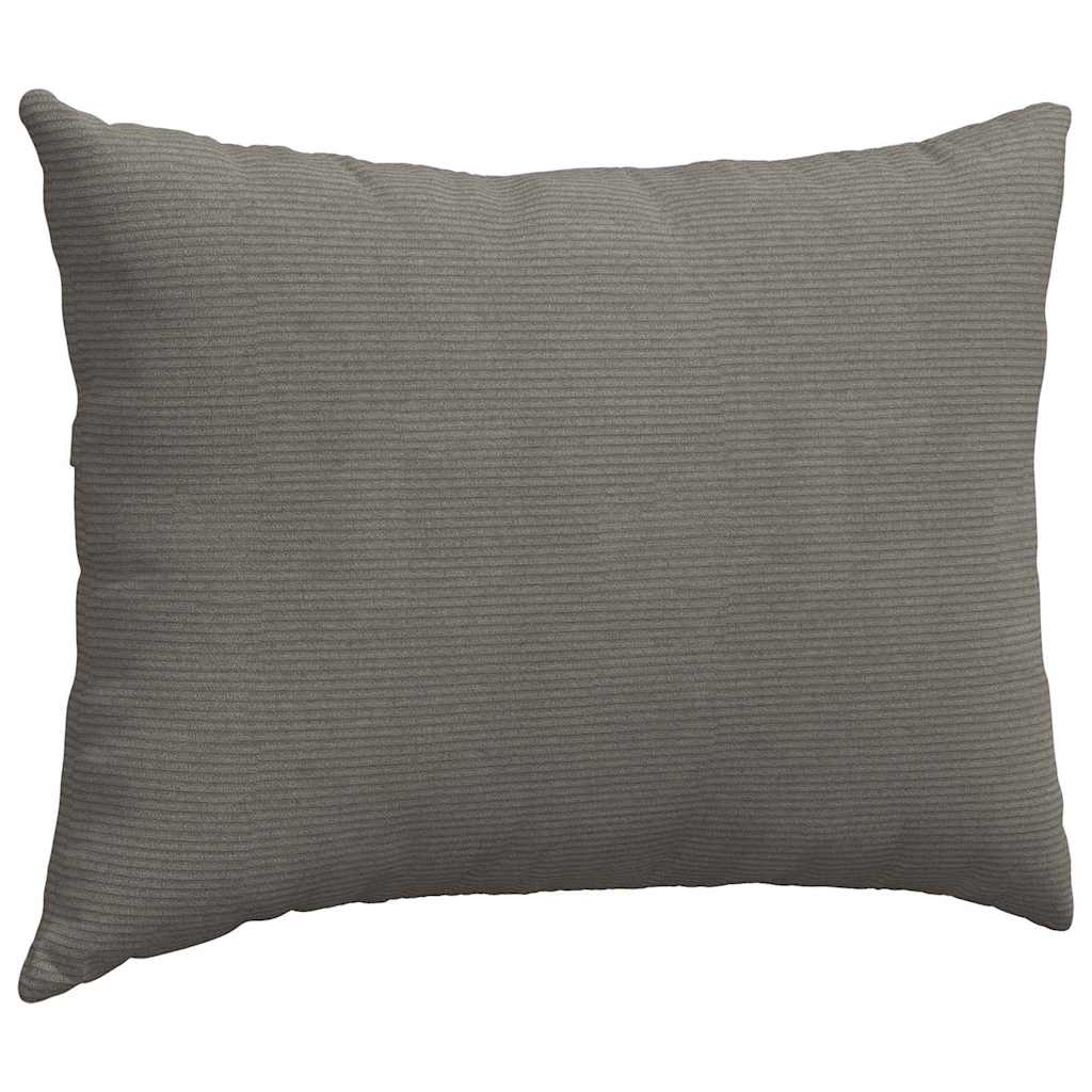 Sofakissen 2 Stück Dunkelgrau 70 x 50 cm Cordstoff