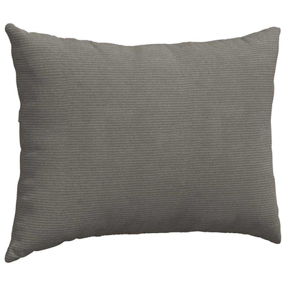 Sofakissen 2 Stück Dunkelgrau 70 x 50 cm Cordstoff