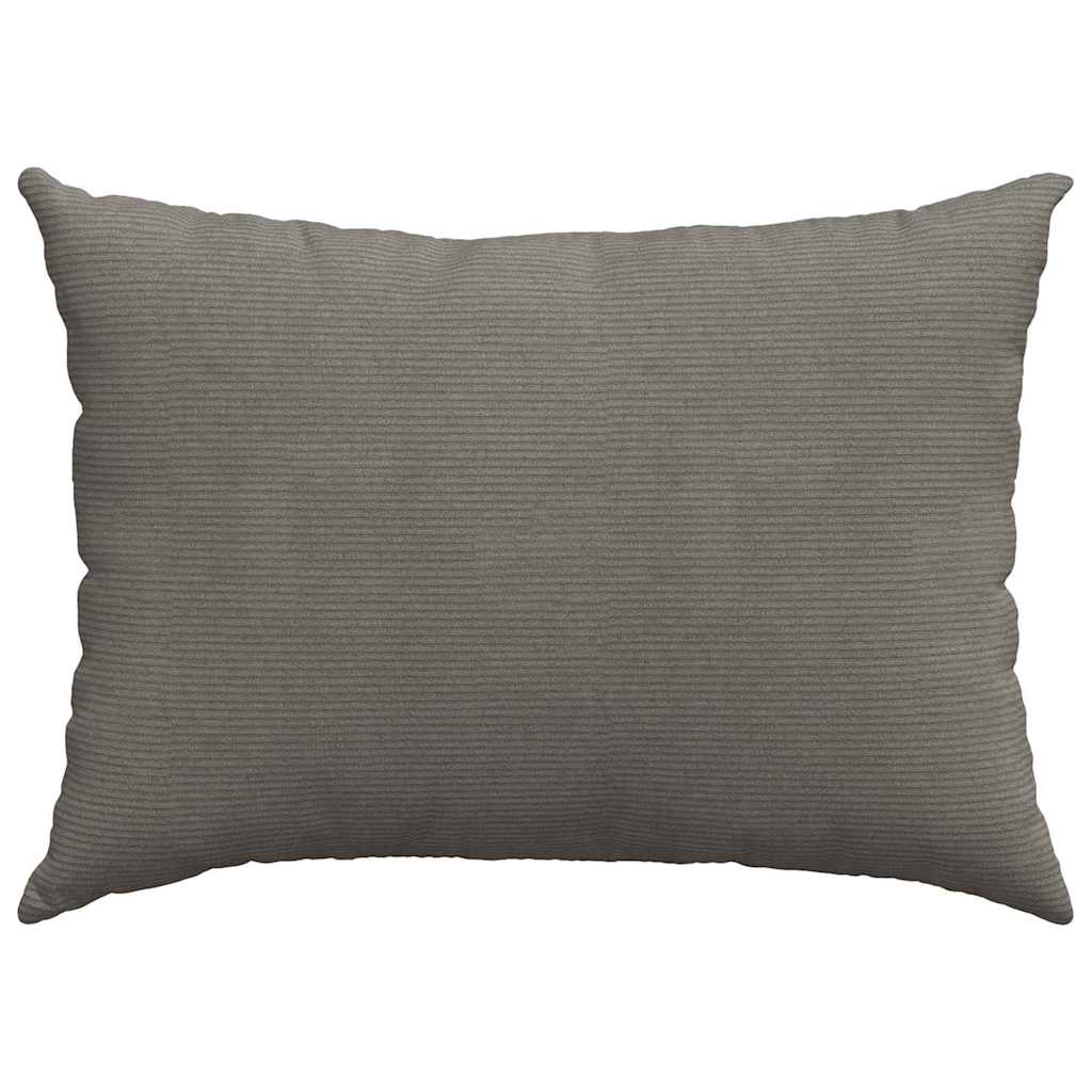 Sofakissen 2 Stück Dunkelgrau 70 x 50 cm Cordstoff