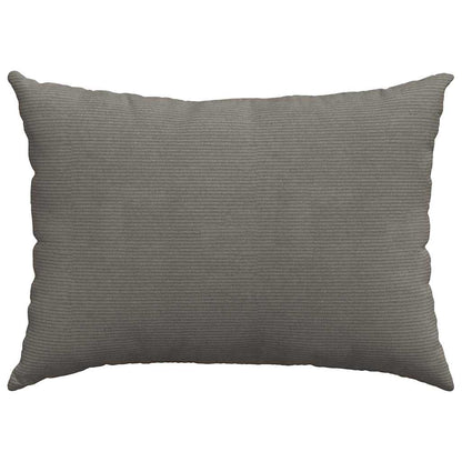 Sofakissen 2 Stück Dunkelgrau 70 x 50 cm Cordstoff