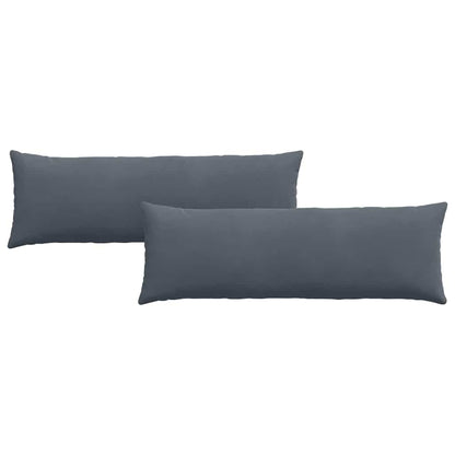 Sofakissen 2 Stück Schwarz 120 x 40 cm Cordstoff