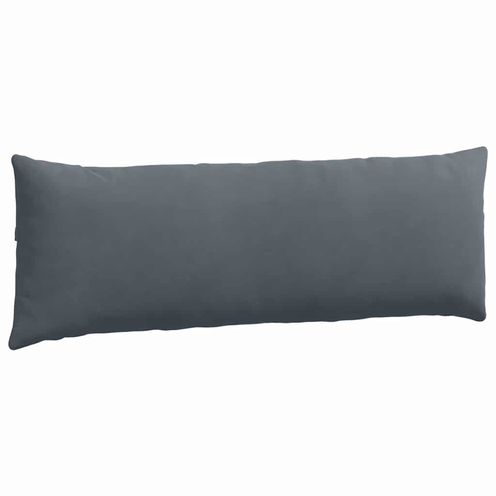 Sofakissen 2 Stück Schwarz 120 x 40 cm Cordstoff