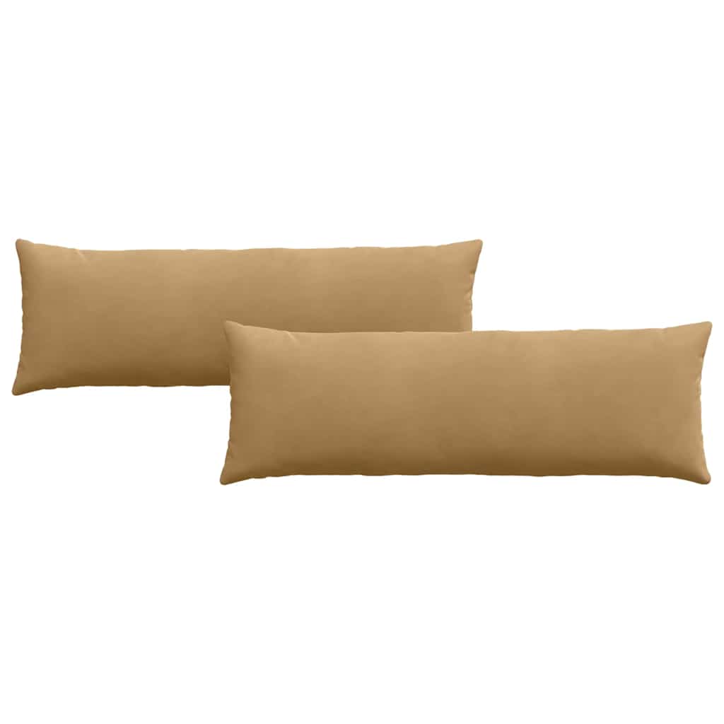 Sofakissen 2 Stück Schwarz 120 x 40 cm Cordstoff