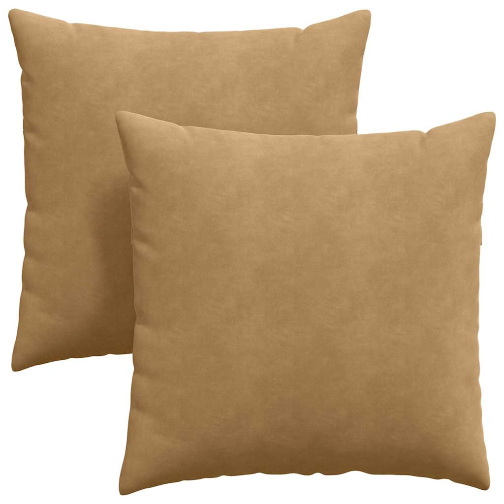 Sofakissen 2 Stück Polizeiblau 80 x 80 cm Cordstoff