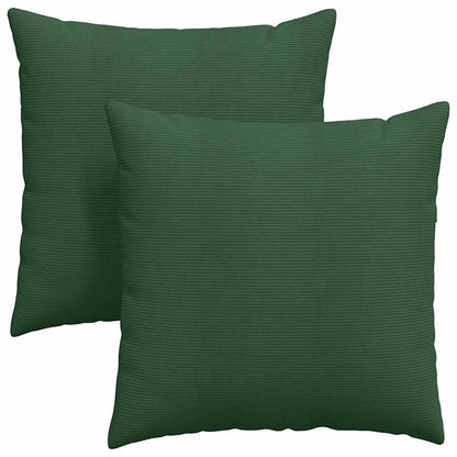 Sofakissen 2 Stück Rot-Orange 80 x 80 cm Cordstoff