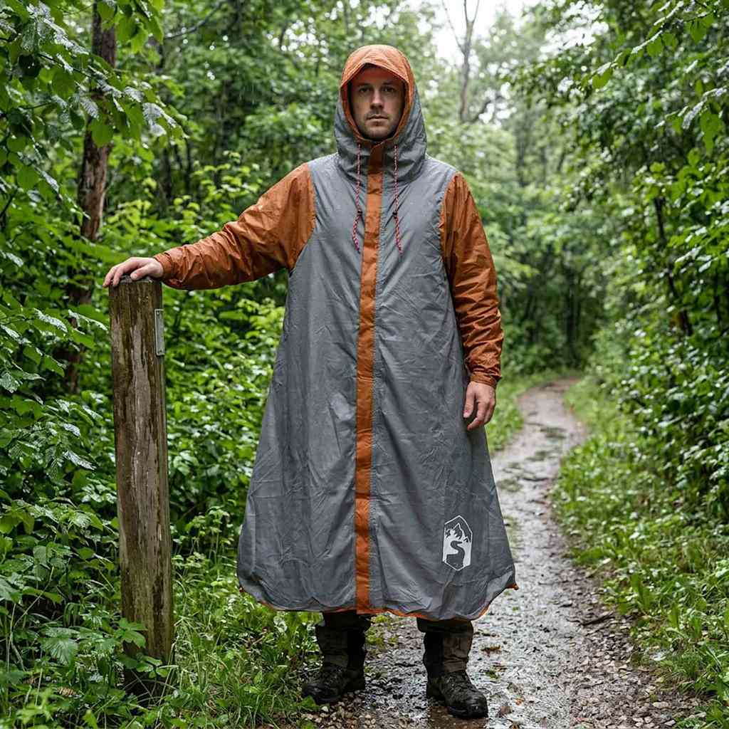 2-In-1 Regenponcho Mit Kapuze 262 X 126 X 130 Cm
