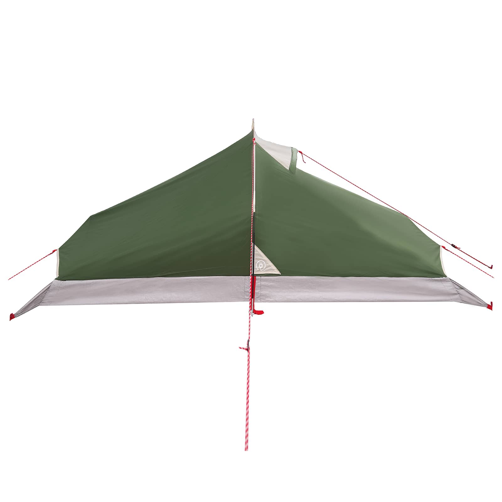 Trekkingzelt Grau und Orange 4-Personen