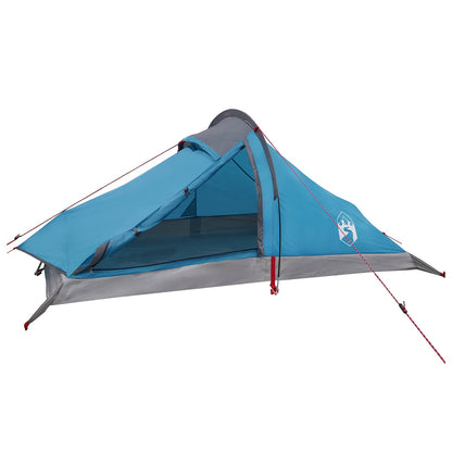 Trekkingzelt Grau und Orange 4-Personen